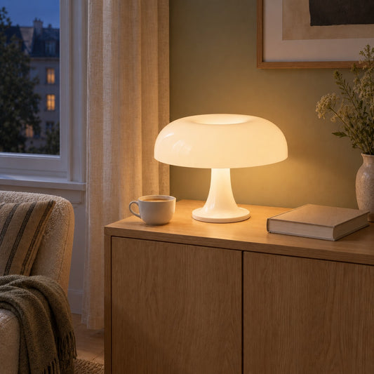 Melo Glossy Mushroom Table Lamp