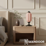 Load image into Gallery viewer, Retro Eloise Milk Glass Table Lamp for Bedroom Decor