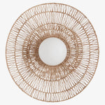 Załaduj obraz do przeglądarki galerii, Florevian Pleciony Kinkiet Ścienny – Dwupoziomowy Kinkiet z Juty do Salonu lub Sypialni