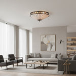Load image into Gallery viewer, Fargo Tiffany Artistic Crystal Accents Ceiling Lamp for Living Room