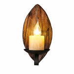 Cargar imagen en el visor de la Galería, Leaf Backplate Candle Sconce