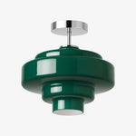 Load image into Gallery viewer, Koloro Glass Ceiling Light — Layered Rounded Design Lampshade for Hallway or Cloakroom