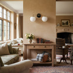 Load image into Gallery viewer, Glorica Glass Wall Sconce - Modern Vintage Vanity Light Fixture