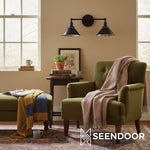 Load image into Gallery viewer, Conique Industrial Double Arm Wall Light for Bathroom & Vanity