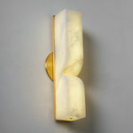 Bild in die Galerieansicht laden, Rechteckige Alabaster-Wandleuchte