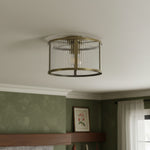 Carica immagine nel visualizzatore della Galleria, RibGlow Lampada da Soffitto a Incasso in Vetro Righettato – Lampada da Soffitto a Montaggio Classico per Soggiorno o Corridoio