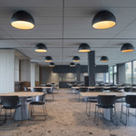 Charger l'image dans la visionneuse de la galerie, Lampe Plafonnier Duo – Luminaire Moderne en Bois Grain et Métal à Montage Affleurant pour Salon et Chambre