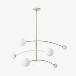 Afbeelding laden in galerijweergave, Arden glazen hanglamp kroonluchter – minimalistisch geometrisch ontwerp voor moderne interieurs