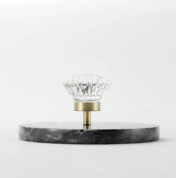 Modern Mushroom Cabinet Knob – Clear Glass Diamond Drawer Knobs