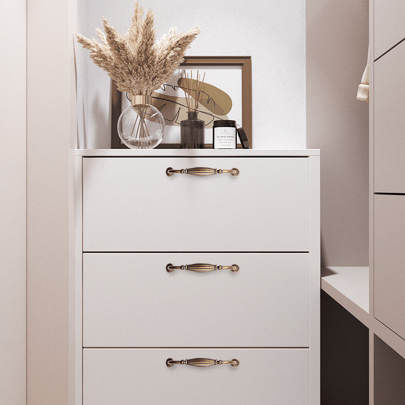 Antique Vintage Zinc Alloy Cabinet Pulls 5"cc With Subtle Curve Reinforced For Vacation Homes-Seendoor