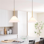 Load image into Gallery viewer, Conica Glass Cone Pendant Lamp – Modern Style Light for Any Room