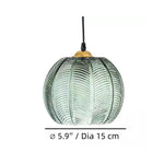 Load image into Gallery viewer, Aria Modern Ribbed Glass Ball Pendant Light