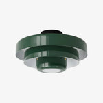Cargar imagen en el visor de la Galería, Lámpara de Techo Redonda en Capas Colorida Veleora - Luminaria de Metal Estilo Bauhaus para Iluminación Interior de Dormitorio y Cocina