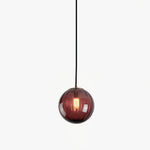 Charger l'image dans la visionneuse de la galerie, Suspension globe en verre et métal Lunorie – Suspension sculptée réglable pour espaces de repas
