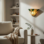 Bild in die Galerieansicht laden, TiffStar Jugendstil Blattmotiv Tiffany-Wandleuchte – Vintage-inspirierte Akzentbeleuchtung für Flur und Wohnzimmer