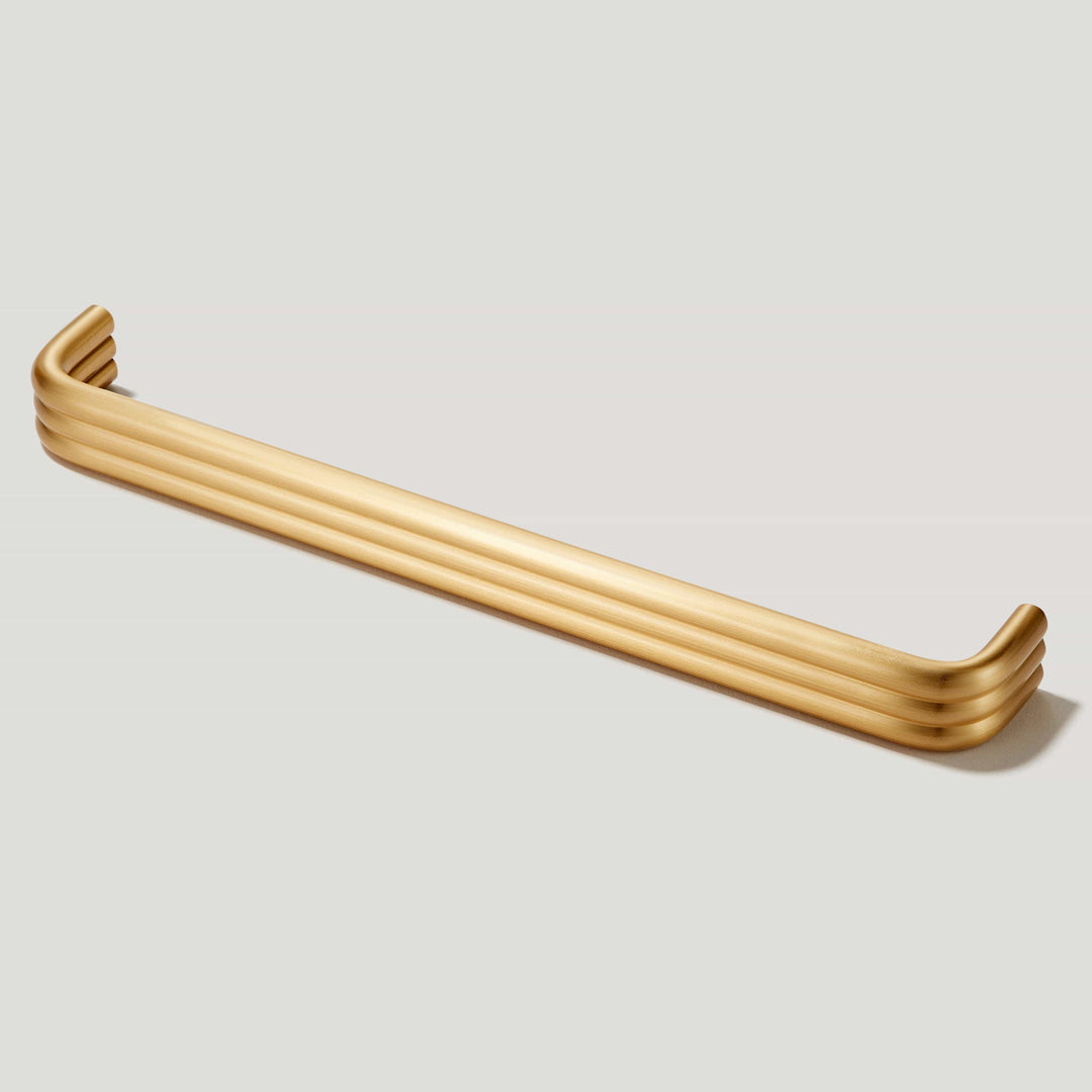 Sleek Tubular Brass Handles – Contemporary Cabinet Pulls