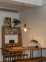 Load image into Gallery viewer, Brass Crest Pendant Light