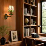 Bild in die Galerieansicht laden, TF Tivanny Vintage Retro Stained Glass Wall Lamp for Bedrooms and Entryways