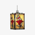 Afbeelding laden in galerijweergave, TF Butterfly hanglamp — Artistieke hanglamp van glas-in-lood voor woonkamer of slaapkamer