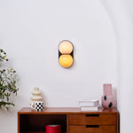 Bild in die Galerieansicht laden, Twinwave Wandleuchte – Doppel-Glaskugel-Wandleuchte für Wohnzimmer und Schlafzimmer