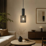 Załaduj obraz do przeglądarki galerii, Textured Black Mesh Pendant Light 4