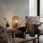 Afbeelding laden in galerijweergave, Yumeko Sfeertafel Lamp - Open Bamboekooi Ontwerp Stijlvol en Milieuvriendelijk voor Woon- en Slaapkamer