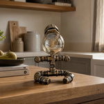 Cargar imagen en el visor de la Galería, Industrial globe pipe lamp near a window
