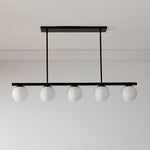 Load image into Gallery viewer, Brelia Round Light Chandelier - Modern Milk Glass Globe Ceiling Light
