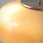 Carica l'immagine nella visualizzazione Galleria, Illuminated smoky taupe glass shade detail