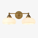 Bild in der Galerieansicht laden, Geryon Vintage Industrielle Milchweiße Glas-Wandleuchte