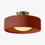 Load image into Gallery viewer, Cerova Modern Porcelain Flush Mount Ceiling Light– Elegant Ivory Shade