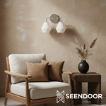 Load image into Gallery viewer, Merin Metal & Glass Sculptural Wall Sconce for Vanity & Bathroom