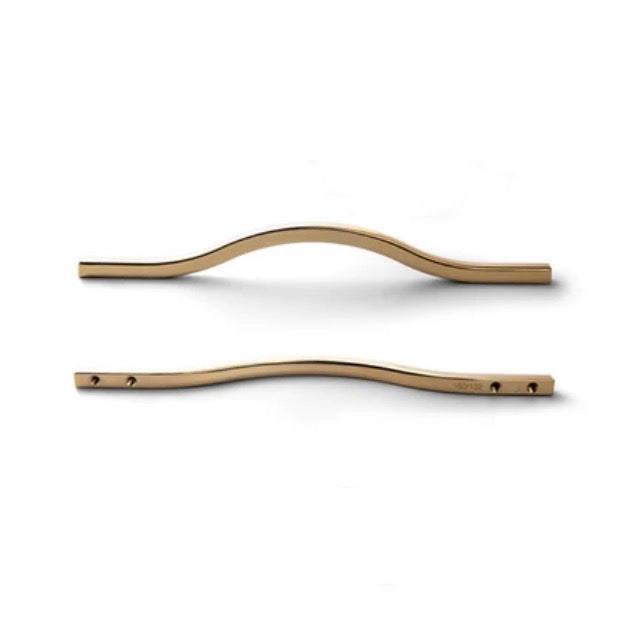 Curved Cabinet Handles – Minimalist Black Gold Cabinet Door Handle Set