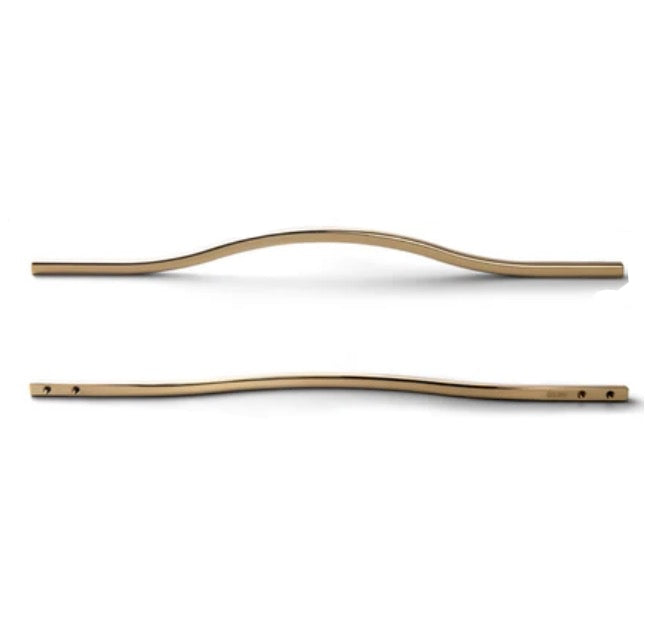 Curved Cabinet Handles – Minimalist Black Gold Cabinet Door Handle Set