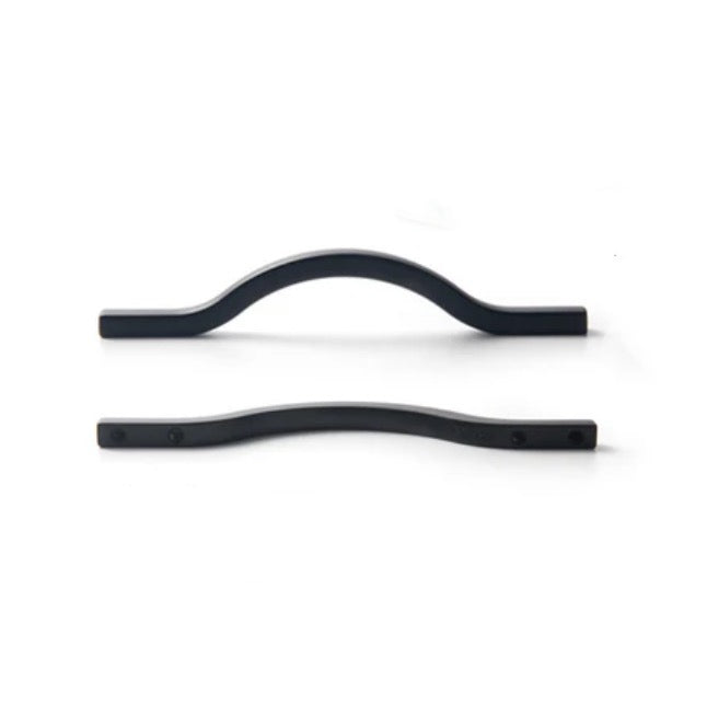 Curved Cabinet Handles – Minimalist Black Gold Cabinet Door Handle Set