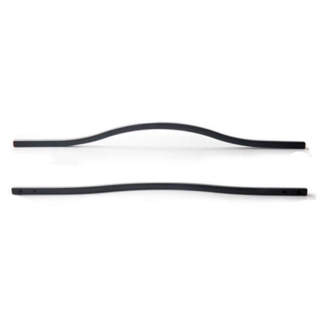 Curved Cabinet Handles – Minimalist Black Gold Cabinet Door Handle Set