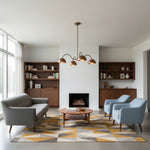 Bild in der Galerieansicht laden, Lustrona Moderner Kronleuchter – Künstlerische Metallstruktur als Blickfang für Wohn- oder Essbereiche