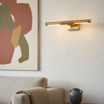 Afbeelding laden in galerijweergave, Aurix Schilderijlamp – Slank Ontwerp met Gewikkelde Middenbalk Metalen Afwerking Wandlamp voor Galerij & Hal