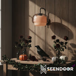 Afbeelding laden in galerijweergave, Clinco Gekleurde Glazen Wandlamp – Vintage Lamp voor Badkamer & Gang