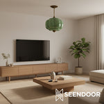 Load image into Gallery viewer, Eloise Vintage Glass Chandelier - Milk Glass Home Accent