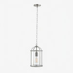 Charger l'image dans la visionneuse de la galerie, Suspension en verre Luxvana en forme de cloche - Luminaire style lanterne industrielle pour cuisine