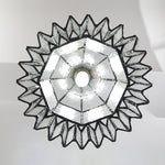 Cargar imagen en el visor de la Galería, Vintage Stained Glass Pendant Light 10
