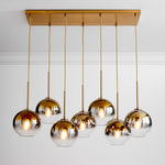 Load image into Gallery viewer, Selvion Industrial Spherical Glass Chandelier for Dining & Living Room