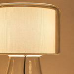 Bild in die Galerieansicht laden, Natural Glass Table Lamp With Fabric Shade