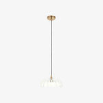 Load image into Gallery viewer, Floriaxis Floral Glass Pendant Light — Floral Glass Shade with Braided Cable for Kitchen or Dining
