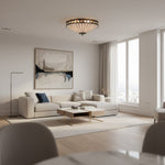 Load image into Gallery viewer, Fargo Tiffany Artistic Crystal Accents Ceiling Lamp for Living Room