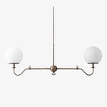 Load image into Gallery viewer, Glorica Glass Linear Modern Chandelier for Kitchen & Living Room
