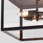 Load image into Gallery viewer, Ferrix Minimalistisch Iron Flush Mount Ceiling Light - Modern Outdoor Glass Ceiling Lamp