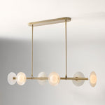Load image into Gallery viewer, Elorina 6-Light Linear Chandelier - Modern Metal Light Fixture - Dining Room Lighting