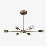 Load image into Gallery viewer, Mobilux Line Mid Century Modern Chandelier - 6 Heads Hanging Ceiling Light